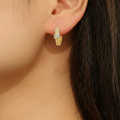 Textured Zirconia Hoops