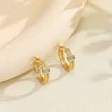 Textured Zirconia Hoops