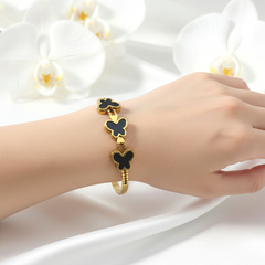Triple Clover Gold Bracelet