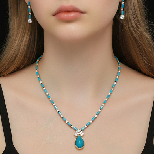 Turquoise Crystal Set