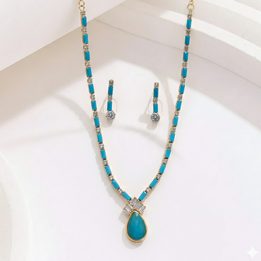 Turquoise Crystal Set