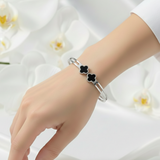 Silver Clover Bracelet
