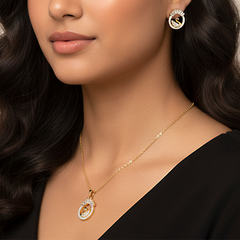 White Zircon Swan Set
