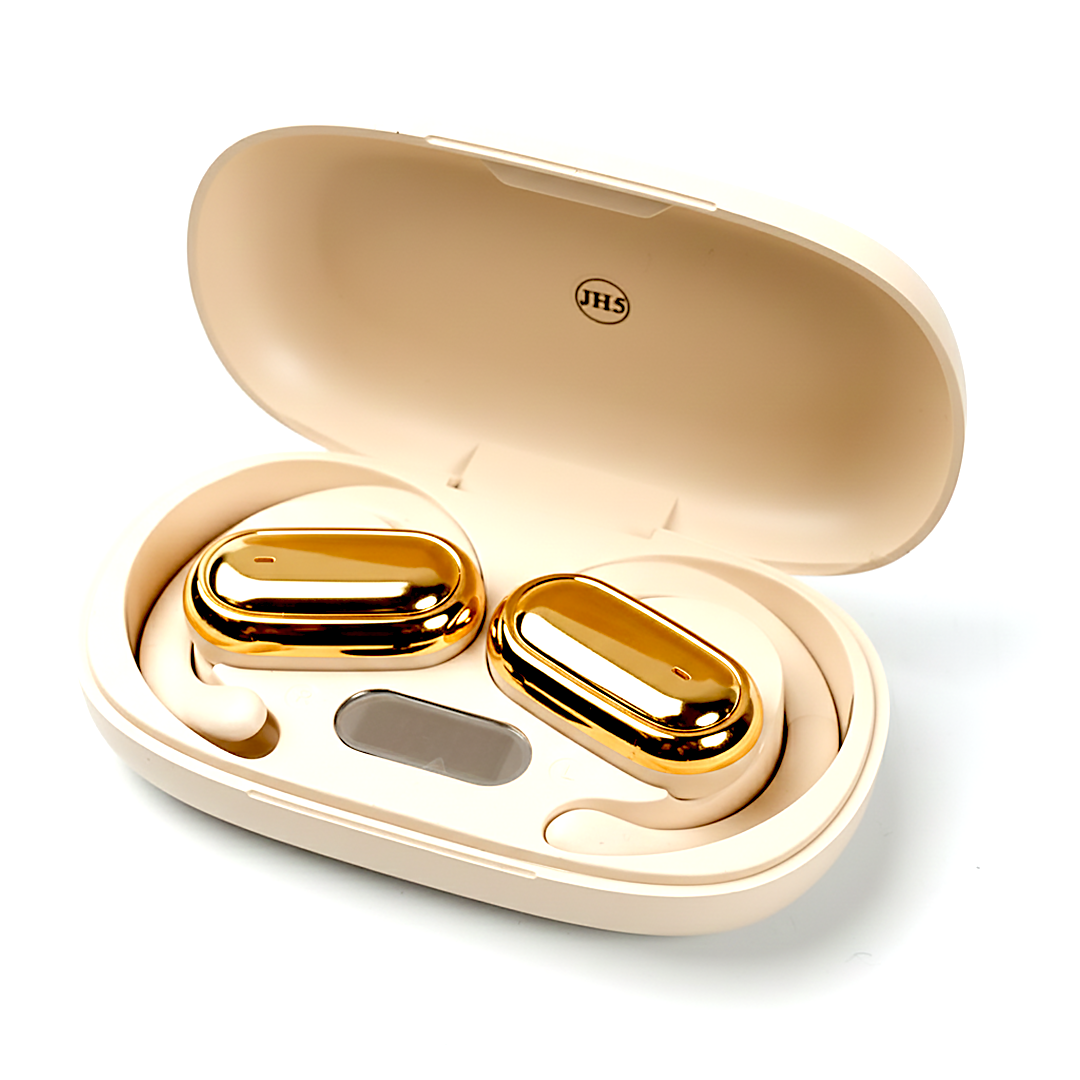 beige Bluetooth earbuds Pakistan | X96 TWS earbuds with charging case
