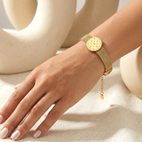 XO Gold Mesh Bracelet