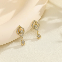 Zirconia Leaf Dangles