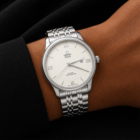 Omega White Roman Watch