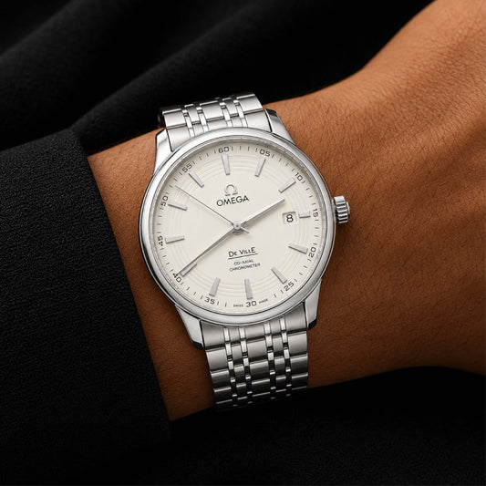 Omega White Dial Watch