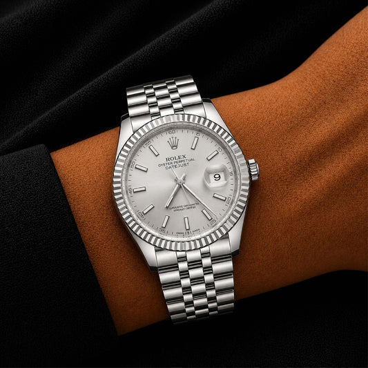 Silver Dial Stainless Steel Watch