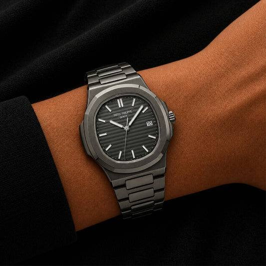 Black Dial Dark Grey Watch