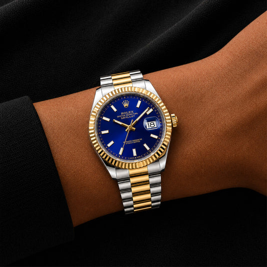 Blue Datejust Watch