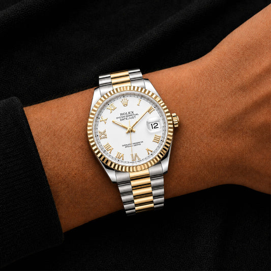 Two-Tone Silver Dial Watch