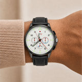 Stealth White Chronograph Watch