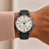 Pearl White Chronograph Watch