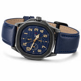 Navy Blue Chronograph Leather  Watch