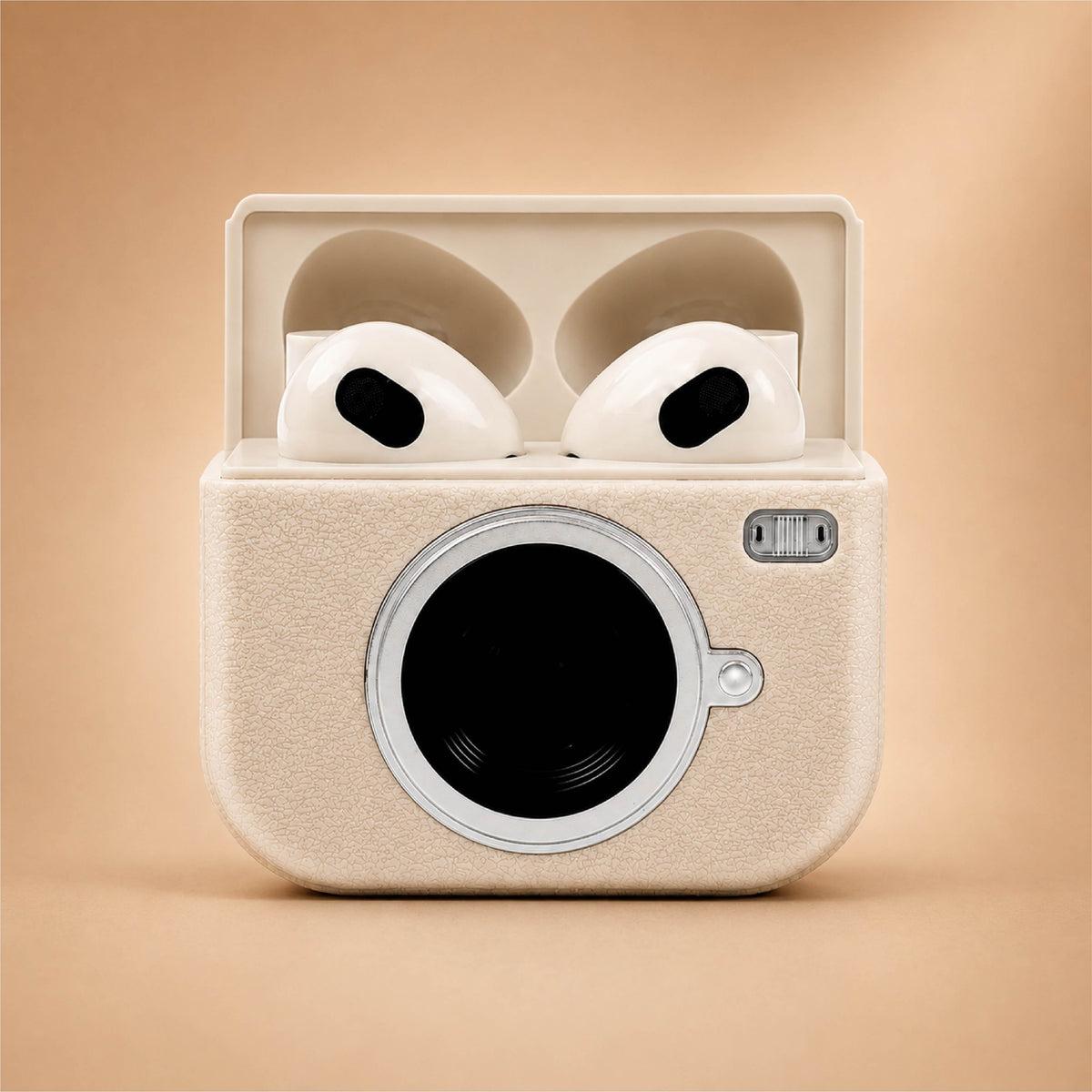 Q86 CYXG RetroPods Wireless Earbuds - Beige